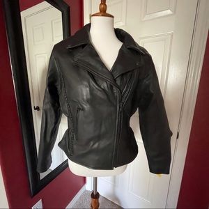 NWT Womens Unik Leather Jacket - Size S